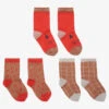 Liewood Red Cotton Socks (3 Pack)