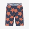 Lilly And Sid Boys Blue Organic Cotton Star Shorts
