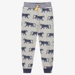 Lilly And Sid Boys Grey Organic Cotton Joggers