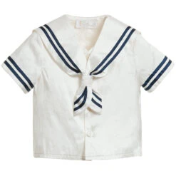 Little Darlings Occasion Baby Boys Ivory Silk Sailor Suit & Hat -The Little Outfit Sales Store little darlings baby boys ivory silk sailor suit hat 100096 49892262858ab8620d3414676273545efbbae88c