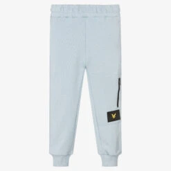 Lyle & Scott Boys Blue Cotton Joggers
