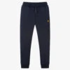 Lyle & Scott Boys Navy Blue Cotton Joggers