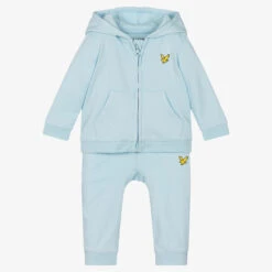 Lyle & Scott Boys Pale Blue Cotton Tracksuit
