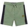 Lyle & Scott Green & Navy Blue Logo Shorts
