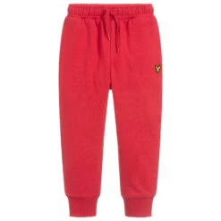 Lyle & Scott Red Cotton Joggers
