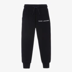MARC JACOBS Navy Blue Cotton Logo Joggers