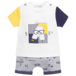 Mayoral Newborn Baby T-Shirt & Shorts Set