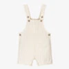 Mayoral Beige & Ivory Dungaree Shorts