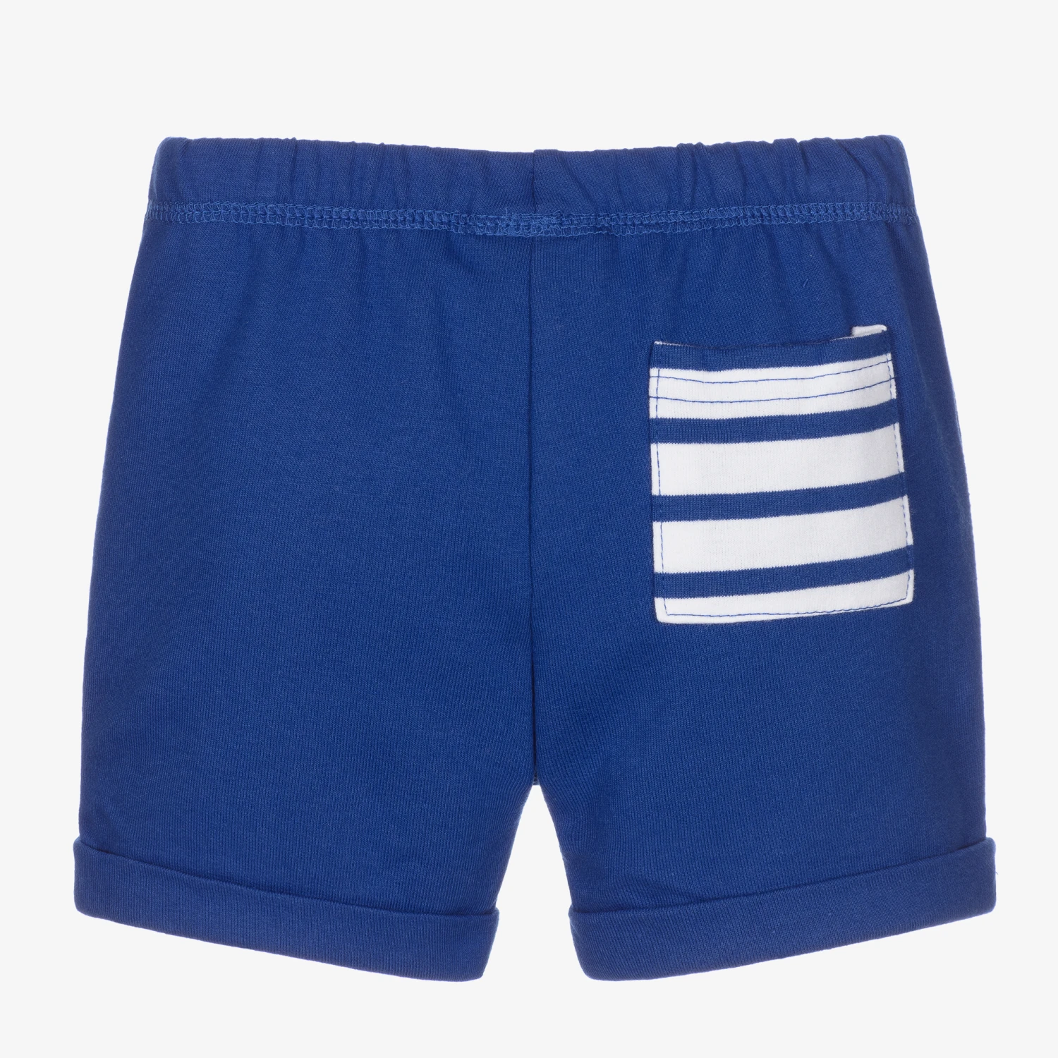 Mayoral Blue Cotton Jersey Shorts 2 Mayoral Blue Cotton Jersey Shorts - Image 2