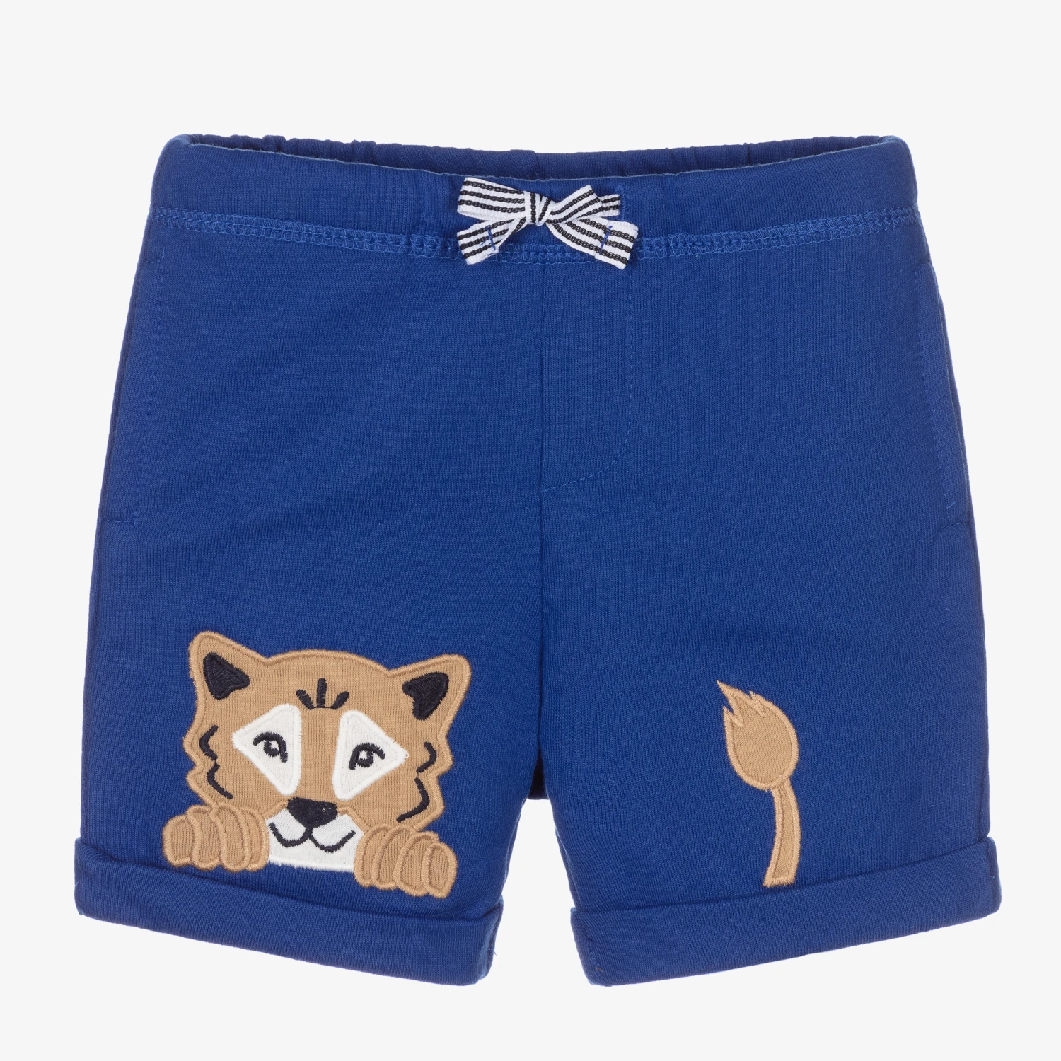 Mayoral Blue Cotton Jersey Shorts 1 Mayoral Blue Cotton Jersey Shorts