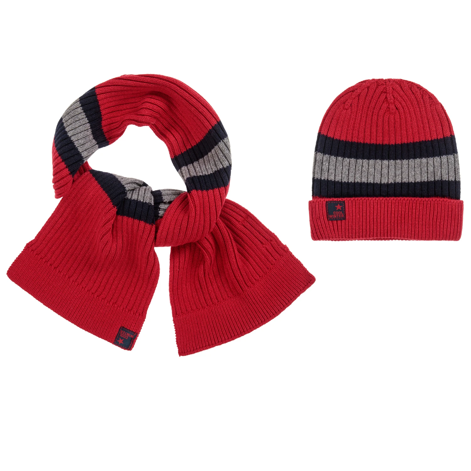 Mayoral Boys 2 Piece Knitted Hat Set 1 Mayoral Boys 2 Piece Knitted Hat Set