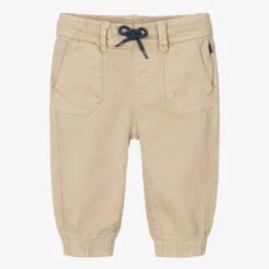 Mayoral Boys Beige Cotton Trousers