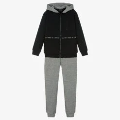Mayoral Nukutavake Boys Black & Grey Tracksuit