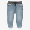 Mayoral Boys Blue Jersey Jogger-Fit Jeans