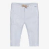 Mayoral Boys Blue Striped Cotton Trousers