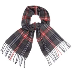 Mayoral Boys Grey Check Scarf