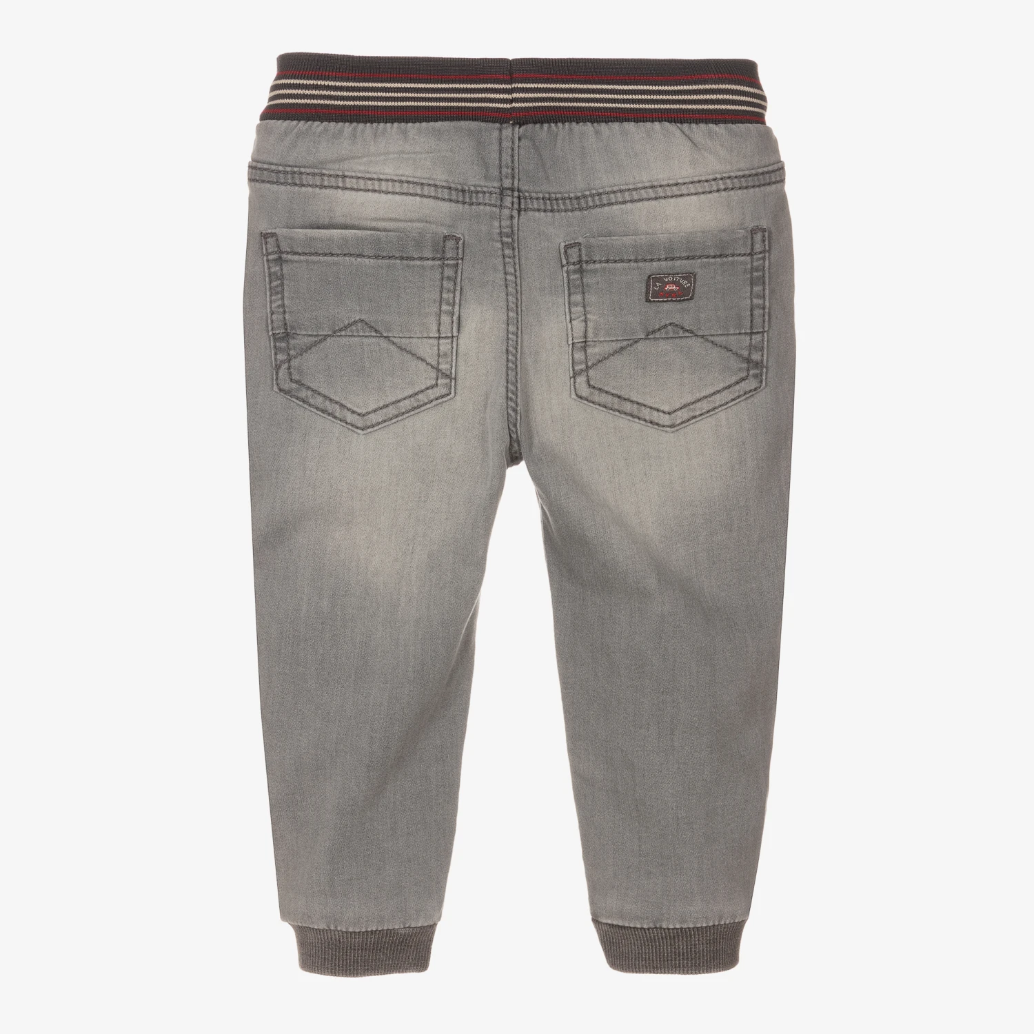 Mayoral Boys Grey Jersey Jogger-Fit Jeans 2 Mayoral Boys Grey Jersey Jogger-Fit Jeans - Image 2
