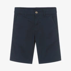 Mayoral Nukutavake Boys Navy Blue Chino Shorts