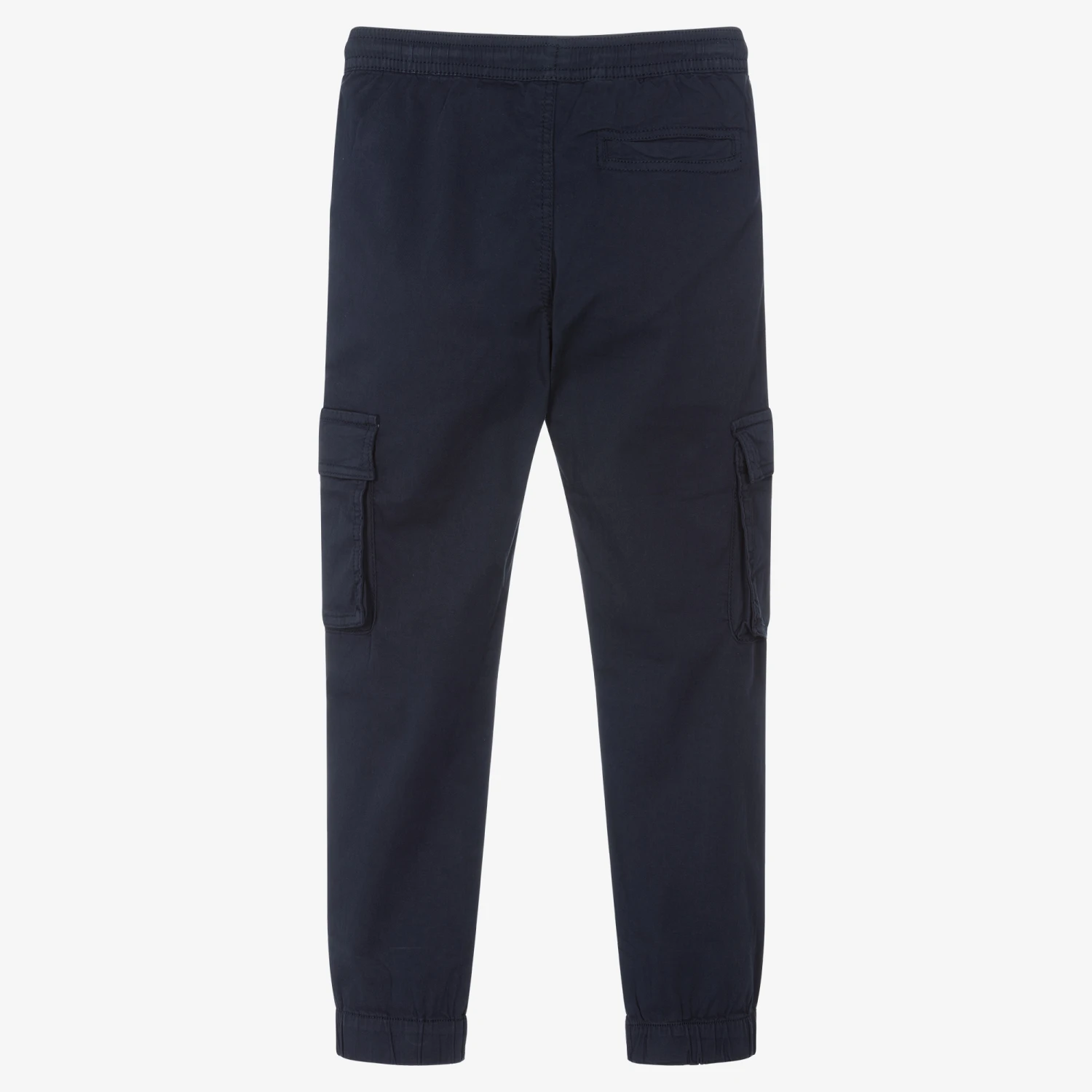 Mayoral Nukutavake Boys Navy Blue Cotton Cargo Trousers 2 Mayoral Nukutavake Boys Navy Blue Cotton Cargo Trousers - Image 2