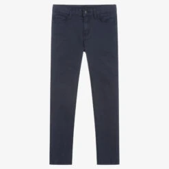 Mayoral Boys Navy Blue Cotton Slim Fit Trousers