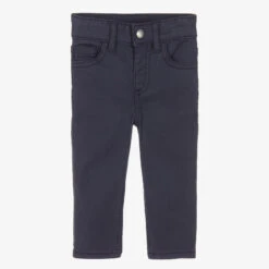 Mayoral Boys Navy Blue Cotton Twill Trousers