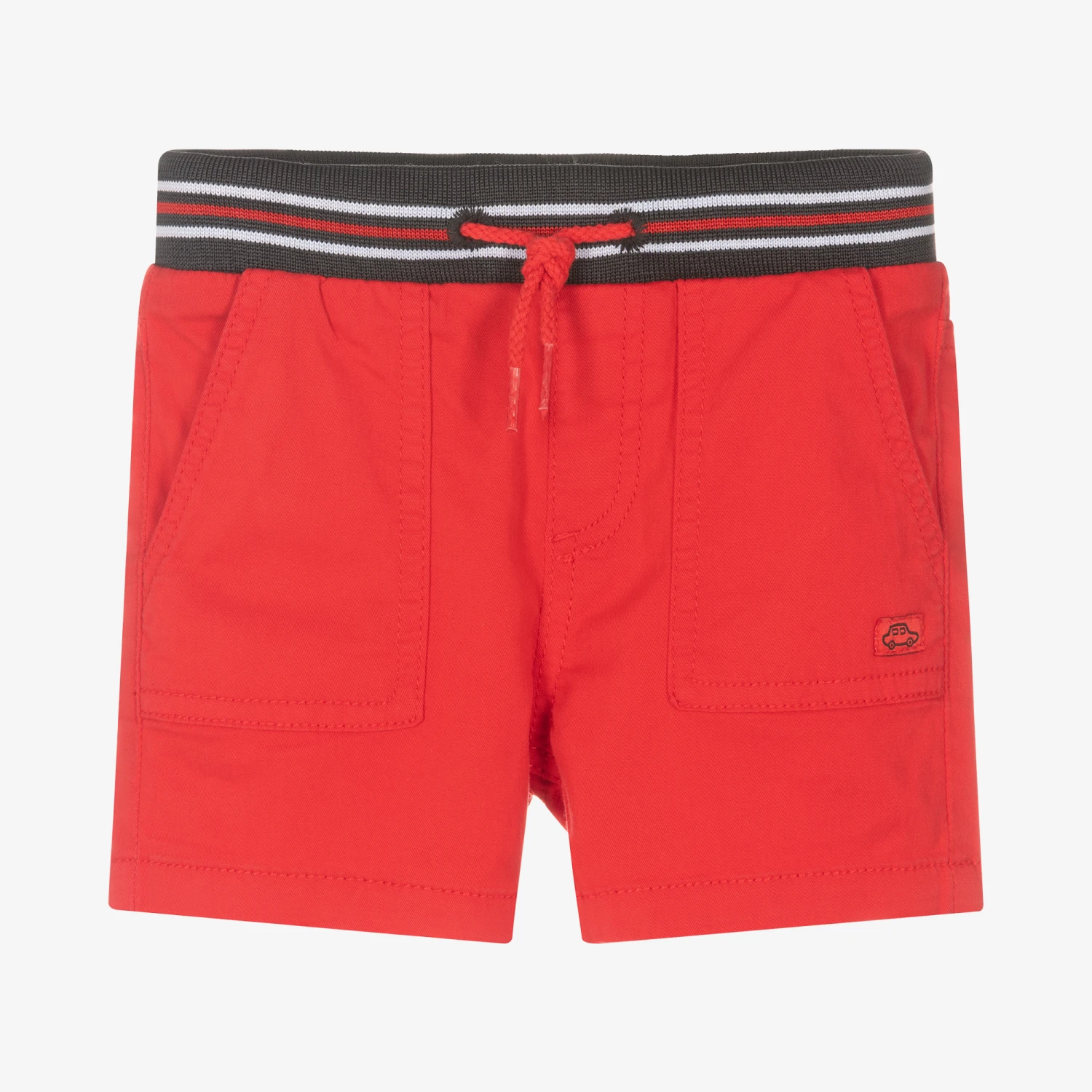 Mayoral Boys Red Cotton Twill Shorts 1 Mayoral Boys Red Cotton Twill Shorts
