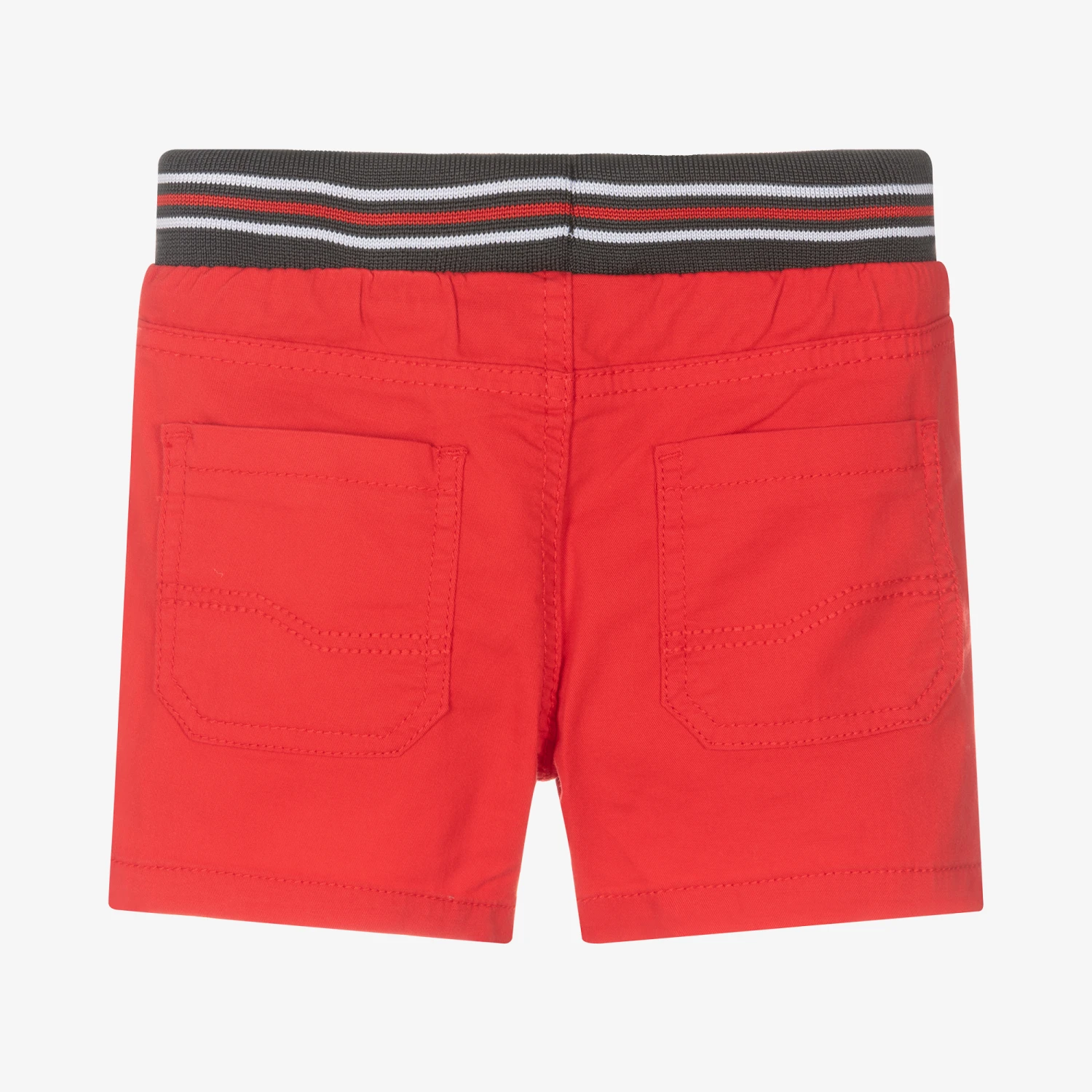 Mayoral Boys Red Cotton Twill Shorts 2 Mayoral Boys Red Cotton Twill Shorts - Image 2
