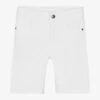 Mayoral Nukutavake Boys White Cotton Twill Shorts