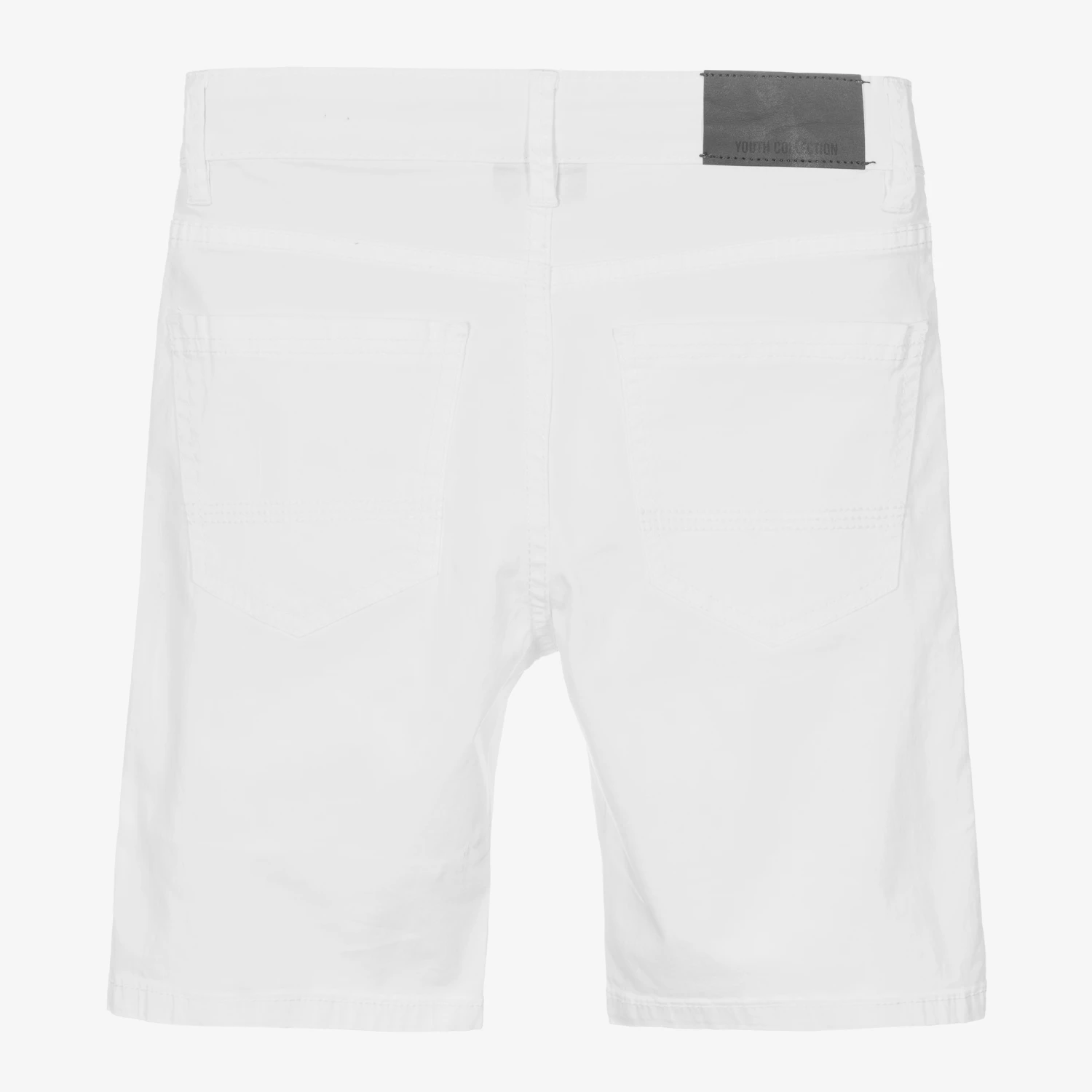 Mayoral Nukutavake Boys White Cotton Twill Shorts 2 Mayoral Nukutavake Boys White Cotton Twill Shorts - Image 2