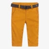Mayoral Boys Yellow Cotton Trousers
