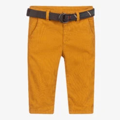 Mayoral Boys Yellow Cotton Trousers
