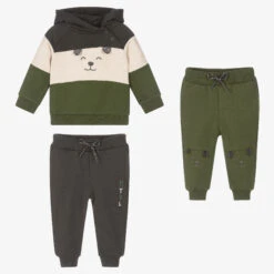Mayoral Green & Grey 3 Piece Tracksuit