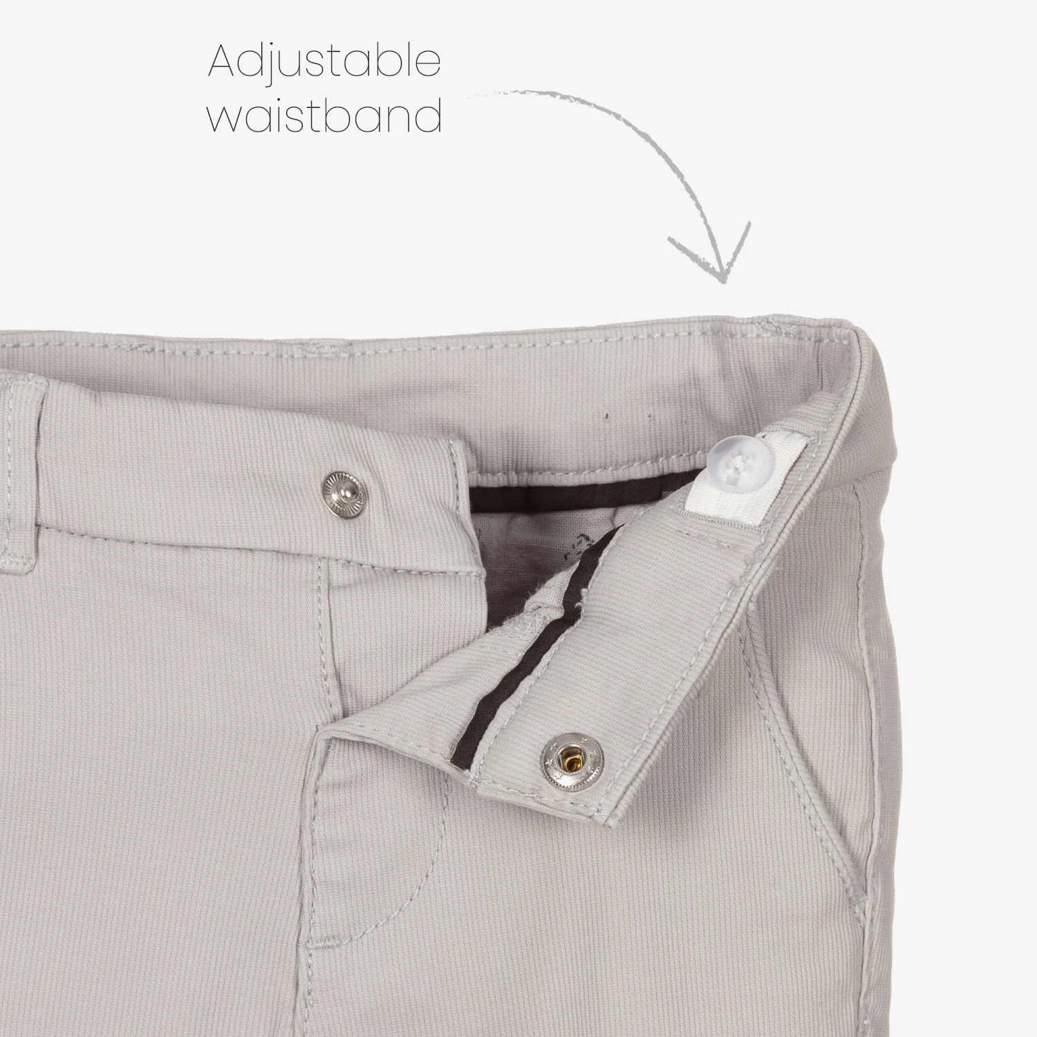 Mayoral Grey Slim Fit Chino Trousers 3 Mayoral Grey Slim Fit Chino Trousers - Image 3