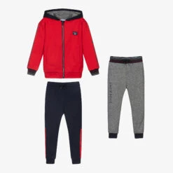 Mayoral Red, Blue & Grey Tracksuit