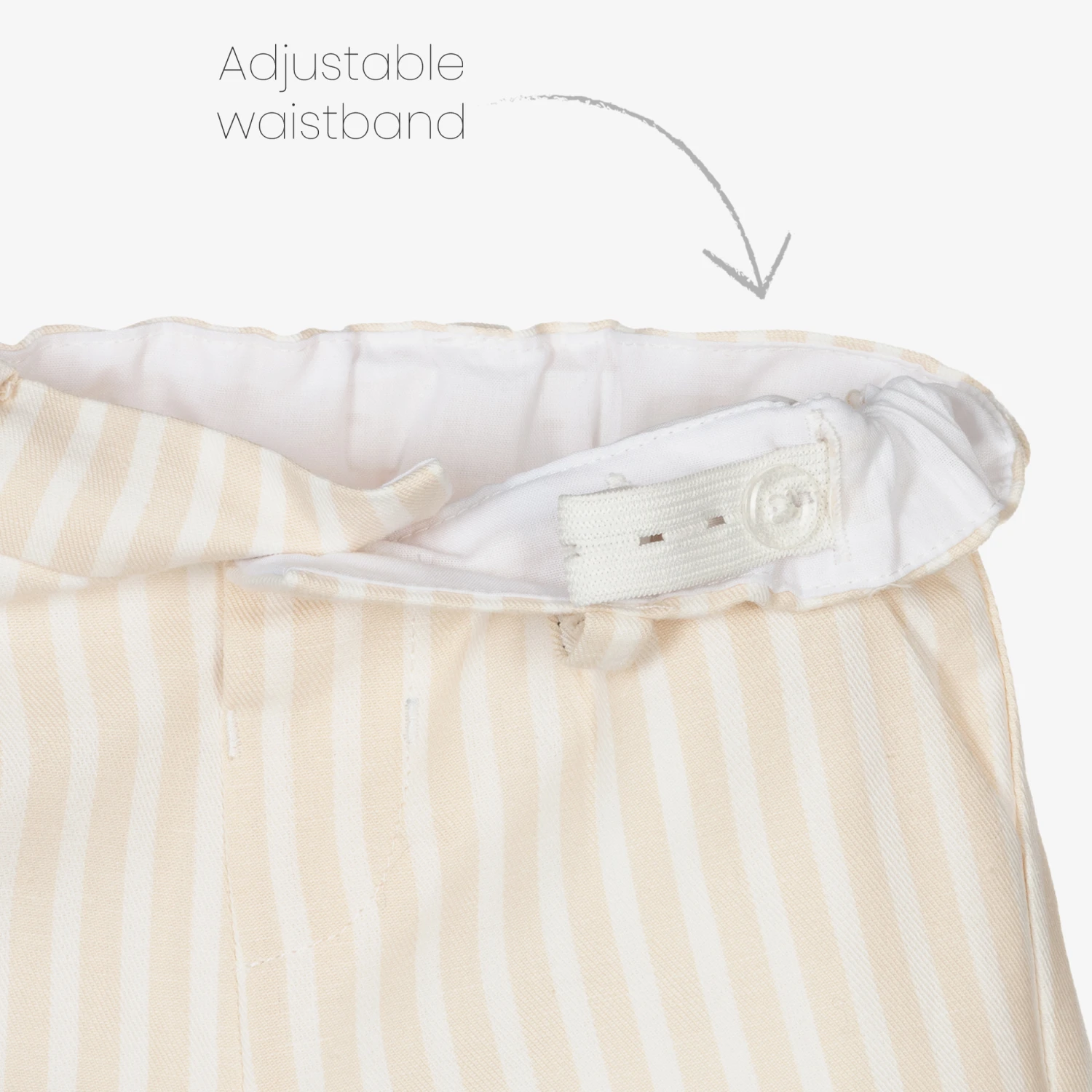 Mayoral White & Beige Linen Shorts Set 4 Mayoral White & Beige Linen Shorts Set - Image 4