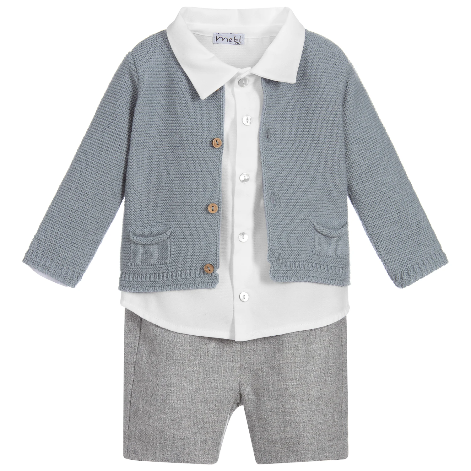 Mebi Blue 3 Piece Shorts Set 1 Mebi Blue 3 Piece Shorts Set