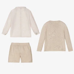 Mebi Boys Beige Cotton & Linen Shorts Set 5 Mebi Boys Beige Cotton & Linen Shorts Set -The Little Outfit Sales Store mebi boys beige cotton linen shorts set 485578 fcda81f3e1cdd4af5bec6a352b97309e598ff62e