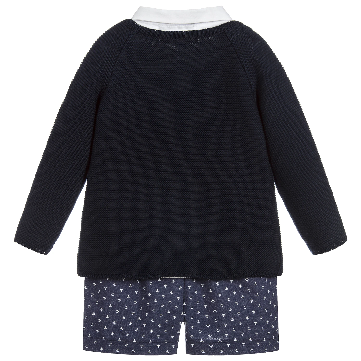 Mebi Boys Blue & White Shorts Set 3 Mebi Boys Blue & White Shorts Set - Image 3