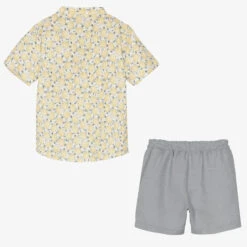 Mebi Boys Yellow Turtle Print Shirt & Grey Shorts Set -The Little Outfit Sales Store mebi boys yellow turtle print shirt grey shorts set 485635 10b6d280917ff3379bee5bbdff5a16793decc4e5