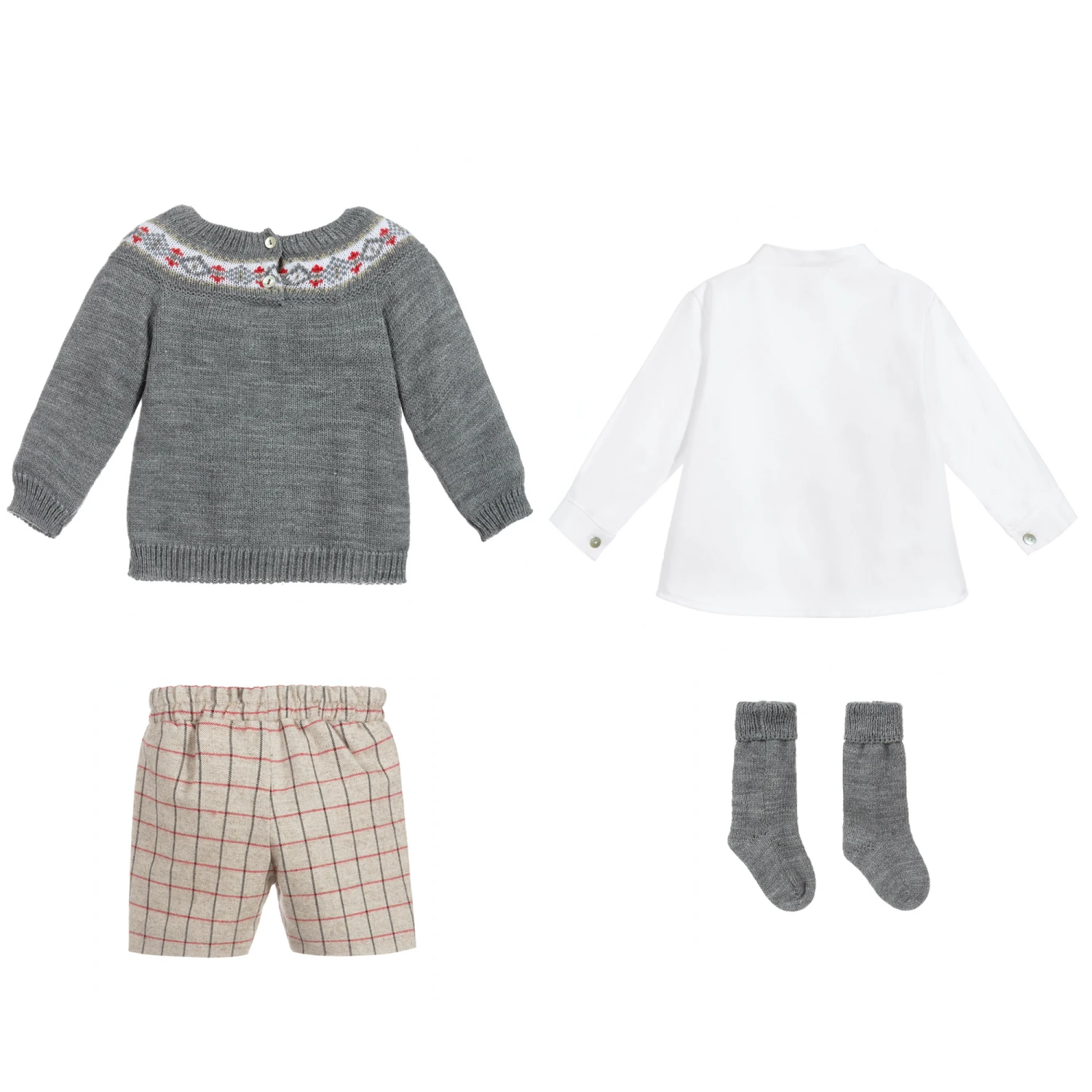 Mebi Grey 4 Piece Shorts Set 4 Mebi Grey 4 Piece Shorts Set - Image 4