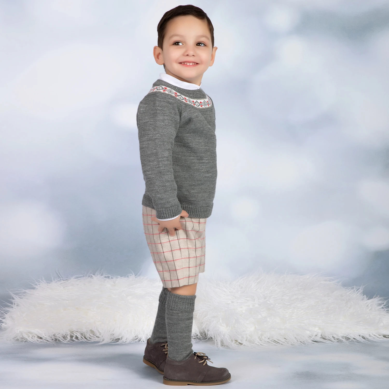 Mebi Grey 4 Piece Shorts Set 2 Mebi Grey 4 Piece Shorts Set - Image 2