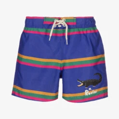 Mini Rodini Boys Blue Swim Shorts