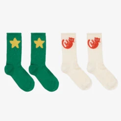 Mini Rodini Green & Ivory Socks (2 Pack) -The Little Outfit Sales Store mini rodini green ivory socks 2 pack 450152 250069739abf4d2b48e261d6195247ed25df369b