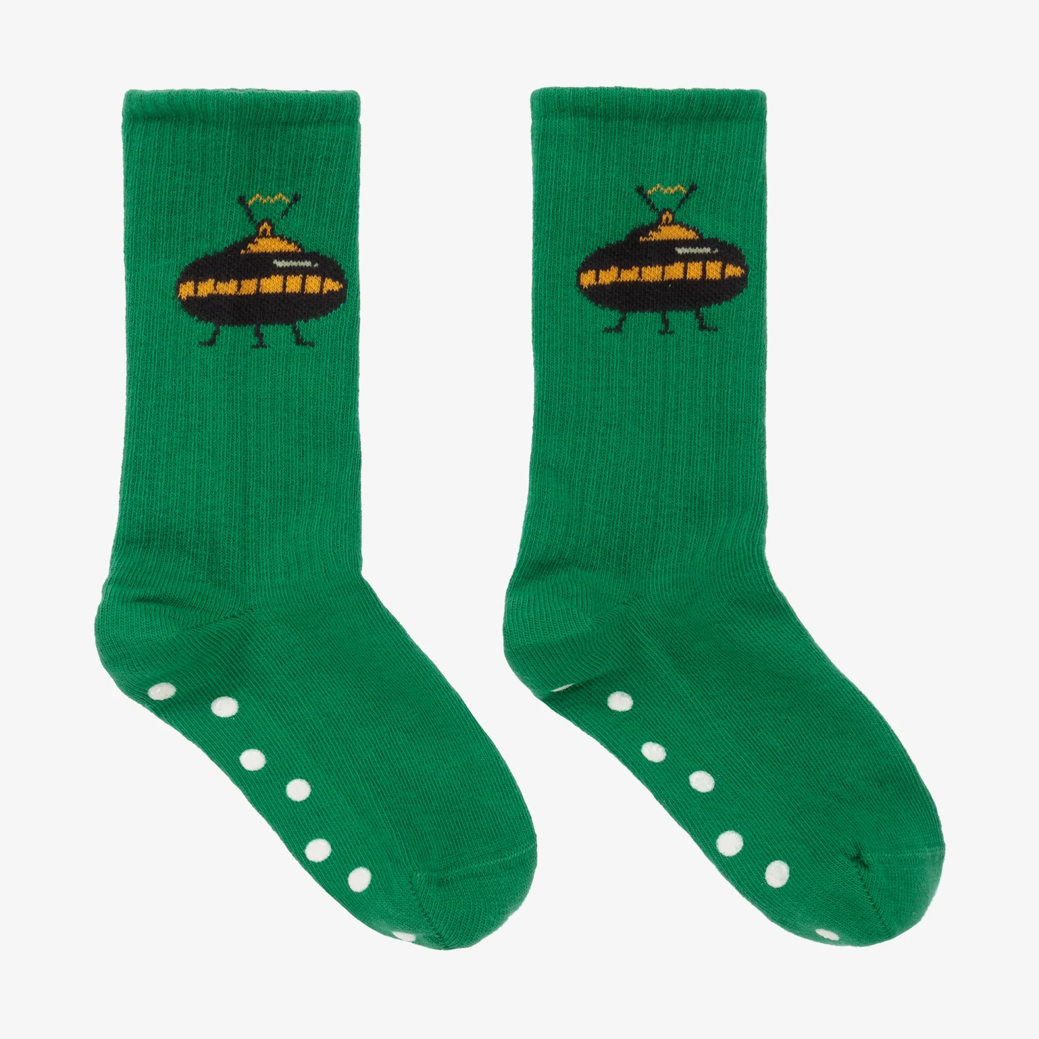Mini Rodini Green Organic Cotton UFO Socks 1 Mini Rodini Green Organic Cotton UFO Socks