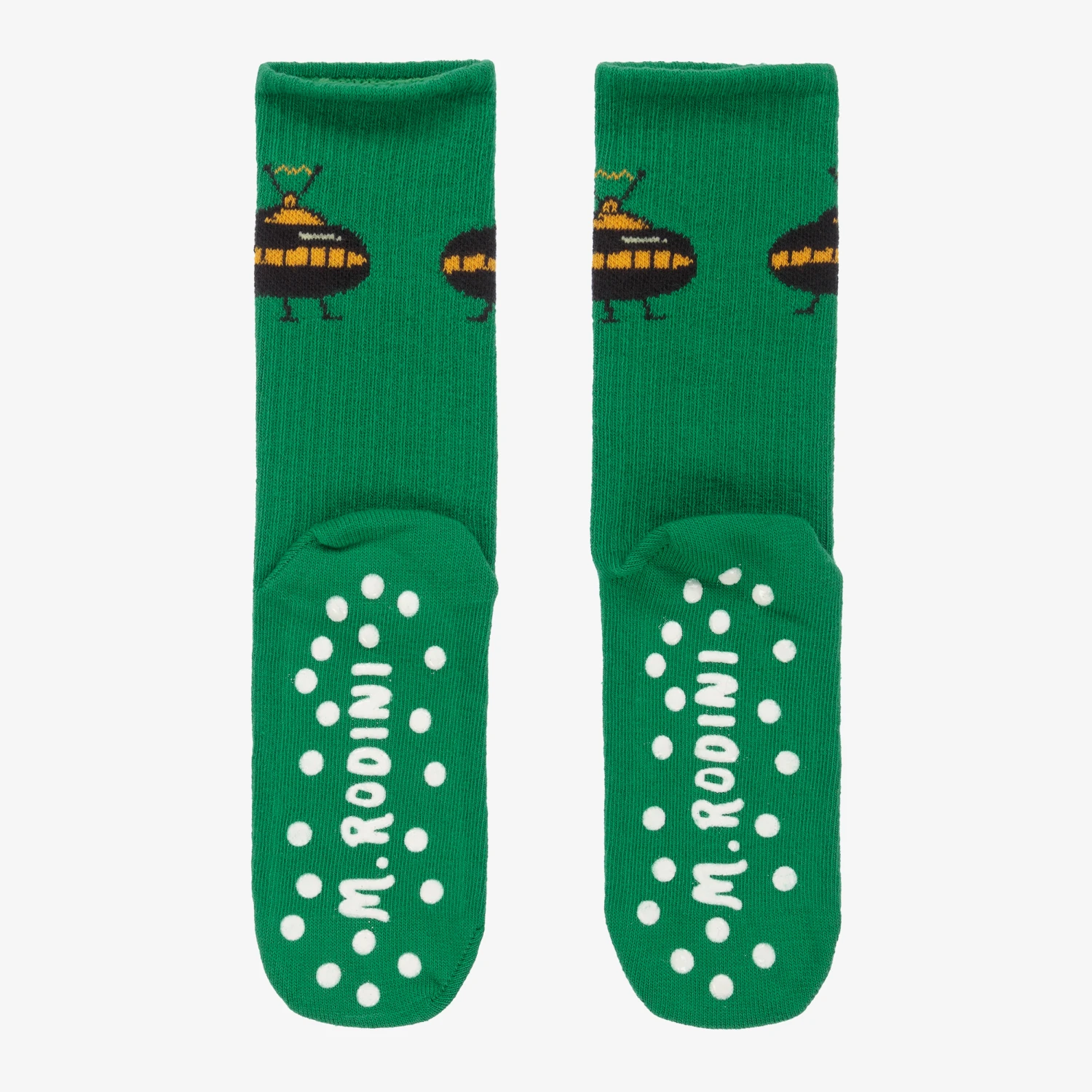 Mini Rodini Green Organic Cotton UFO Socks 4 Mini Rodini Green Organic Cotton UFO Socks - Image 4