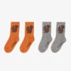 Mini Rodini Grey & Orange Squirrel Socks