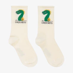 Mini Rodini Ivory Loch Ness Socks