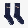 Mini Rodini Navy Blue Organic Cotton Airplane Socks