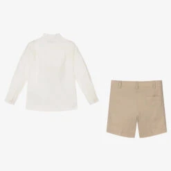 Miranda Boys Beige Cotton & Linen Shorts Set -The Little Outfit Sales Store miranda boys beige cotton linen shorts set 490860 90d5c8571eae48ad02b6c3cf197540ab47f8b264