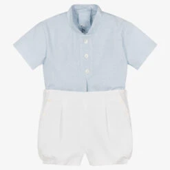 Miranda Boys Blue Shirt & Shorts Set
